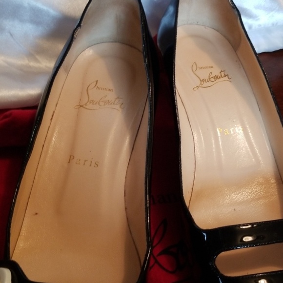 Louboutin Bibababy patent leather and clear heels - Picture 3 of 5